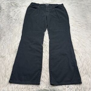 Vintage Ralph Lauren Polo Jeans Women's 14 Black Twill Straight Leg Pants Cotton